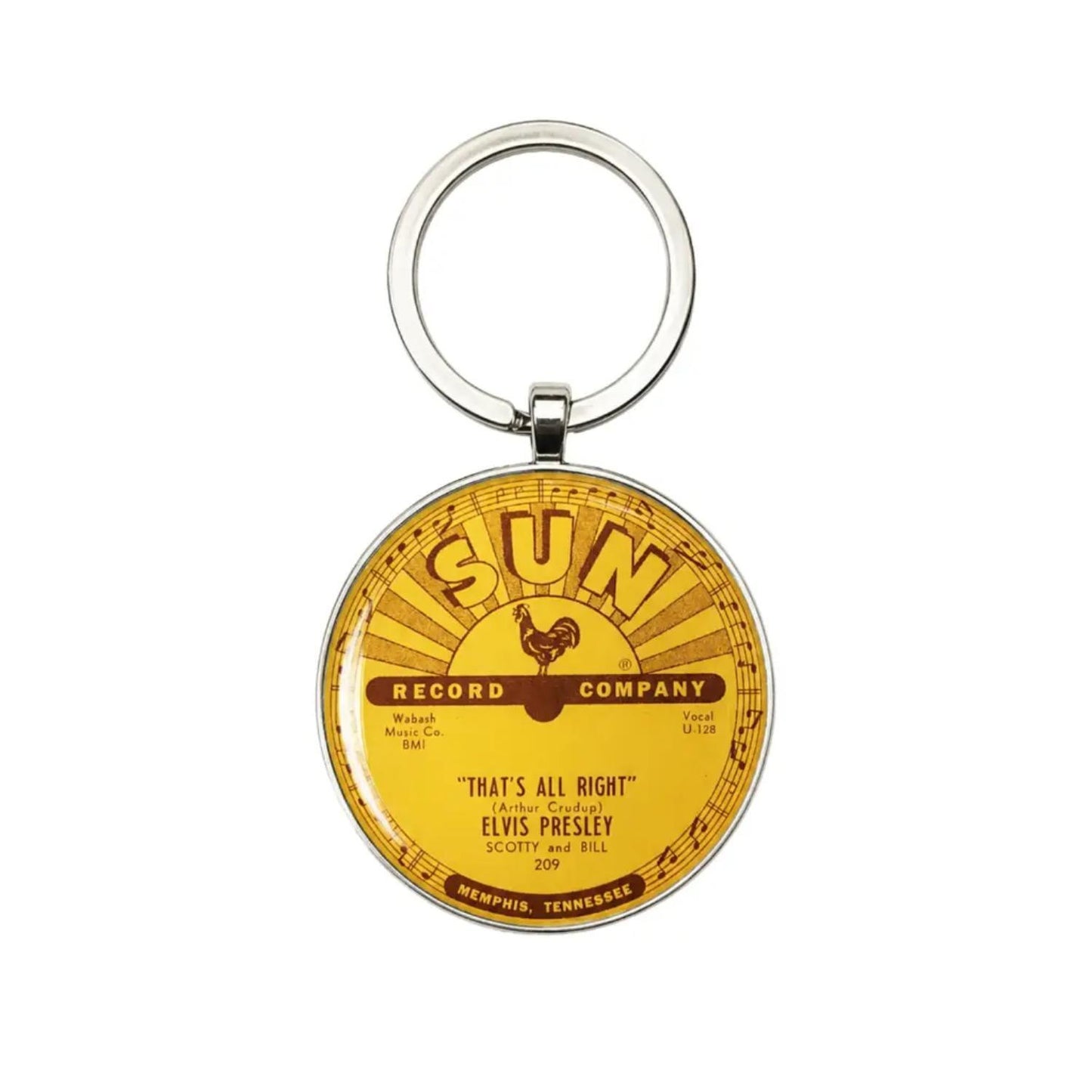Elvis Sun Records "That's All Right" Keychain