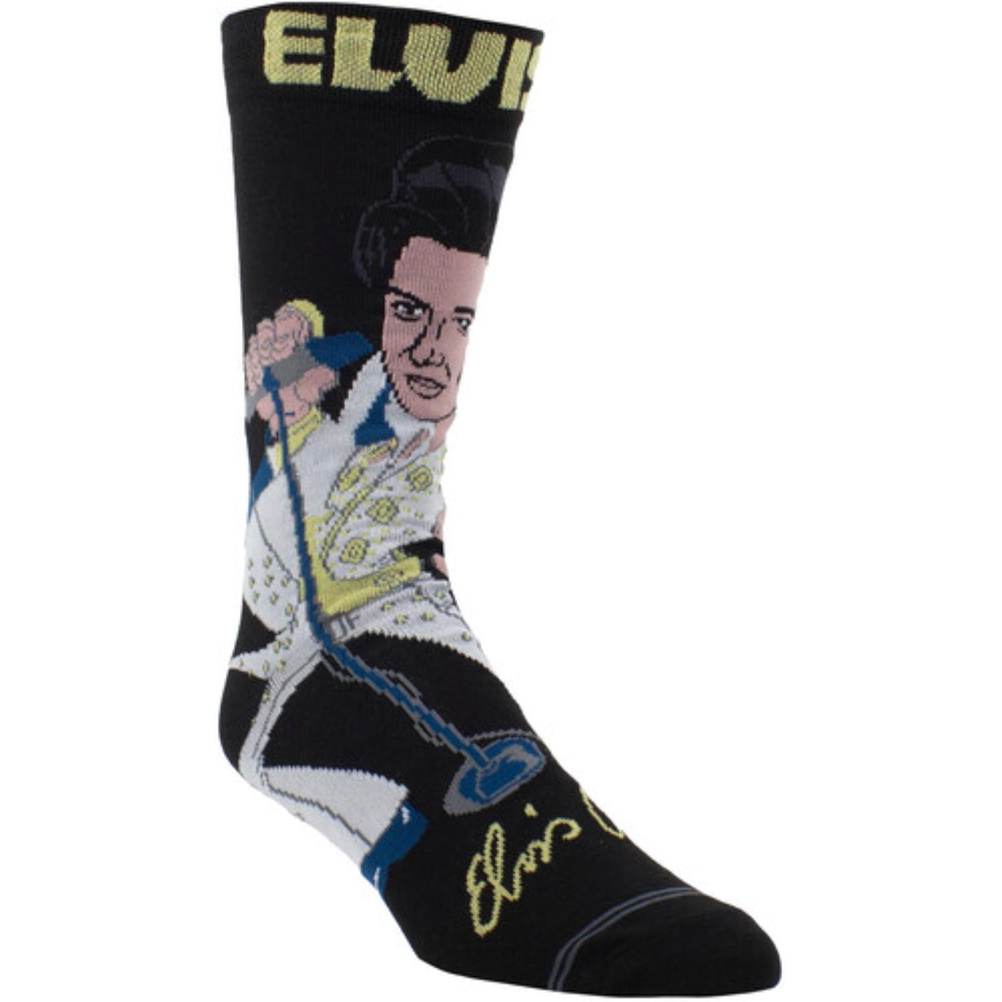 Elvis Cartoony Crew Socks