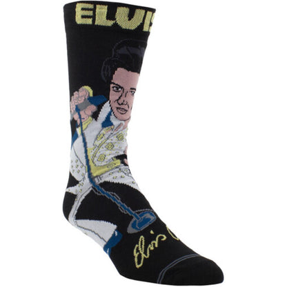Elvis Cartoony Crew Socks