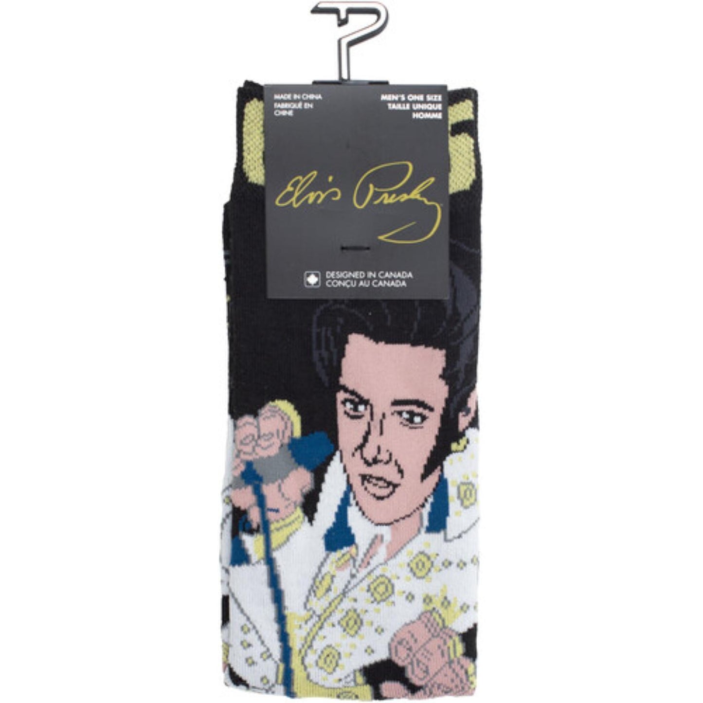 Elvis Cartoony Crew Socks