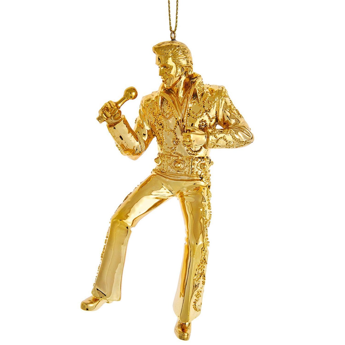 Elvis Presley Electroplated Gold Chrome Ornament