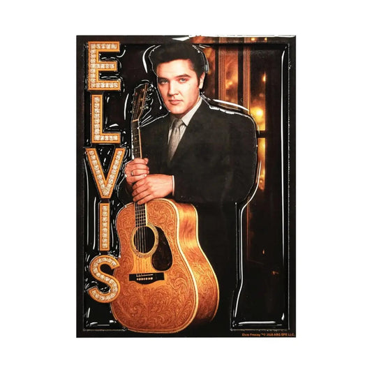Elvis Gold Name Bling Laser 3D Magnet