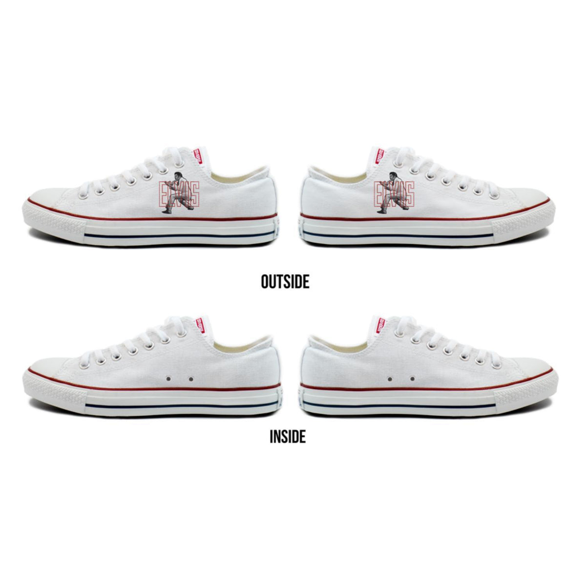 Elvis Presley Iconic Stance Converse Low-Top Sneakers - A Shop Elvis Exclusive