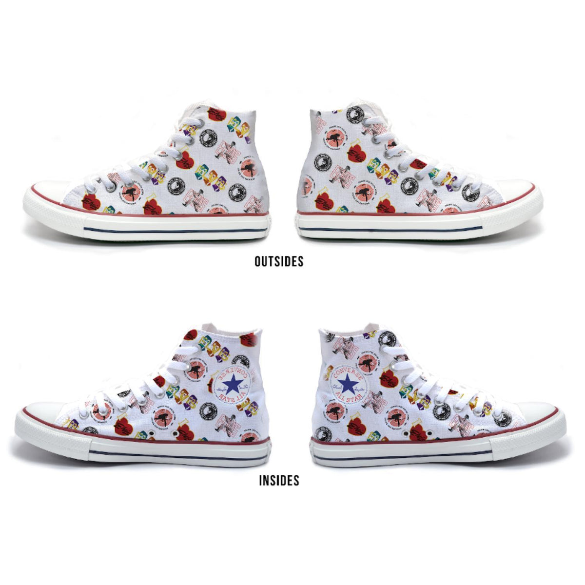 Elvis Presley All-Star Icon Stamp Converse High Top Sneakers - A Shop Elvis Exclusive