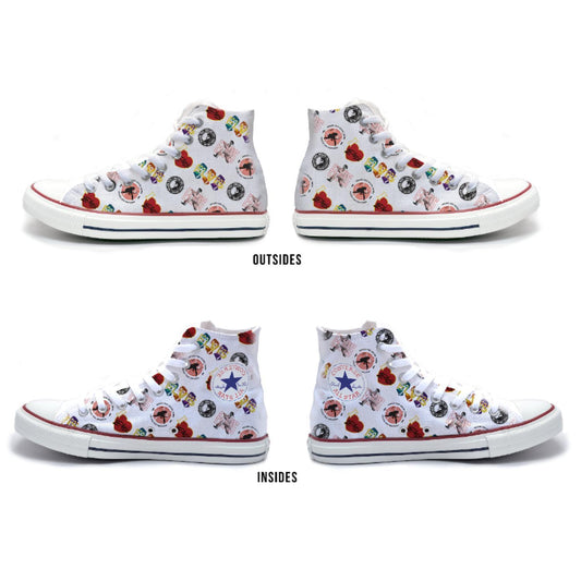 Elvis Presley All-Star Icon Stamp Converse High Top Sneakers - A Shop Elvis Exclusive