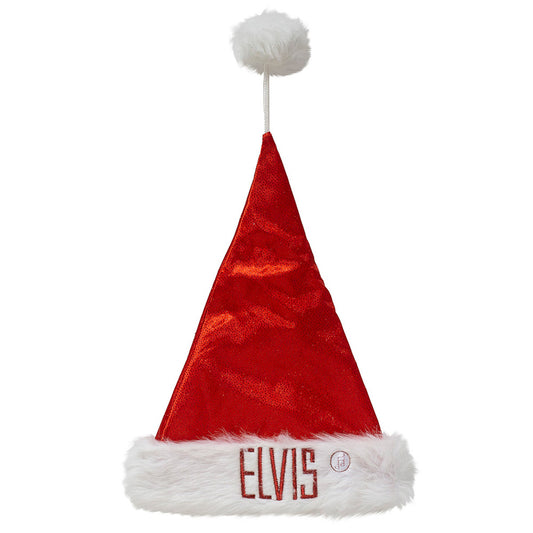 ELVIS Satin Santa Hat