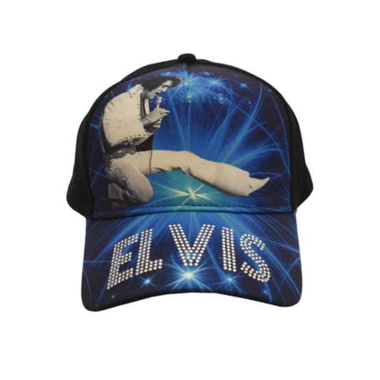 Elvis Blue Rhinestone Hat