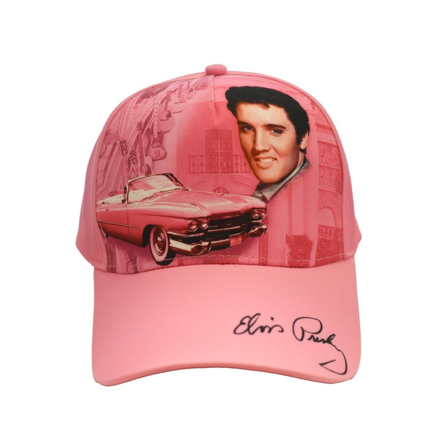 Elvis Pink Guitars Cap