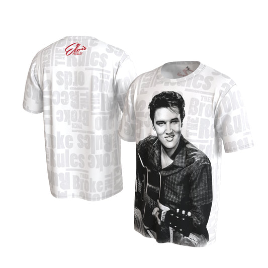 Elvis Guitar Portrait Sublimated T-shirt