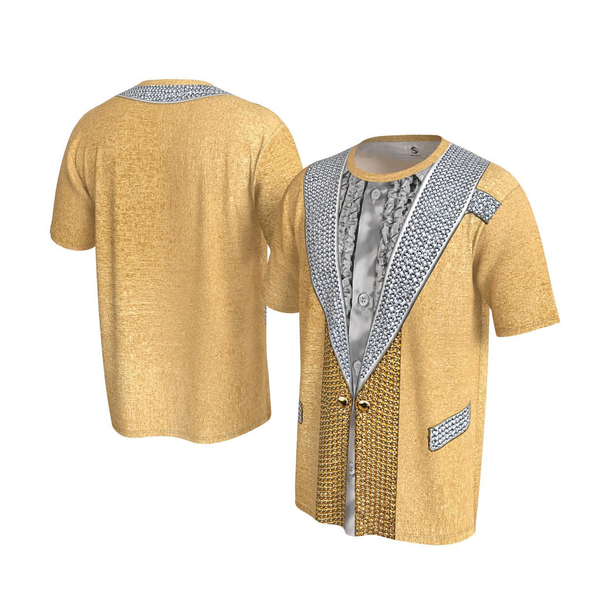 Elvis Gold Lamé Suit Sublimated T-shirt | Shop Elvis Exclusive