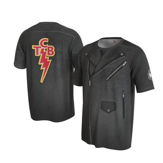 Elvis TCB Leather Jacket Sublimated T-Shirt | Shop Elvis Exclusive
