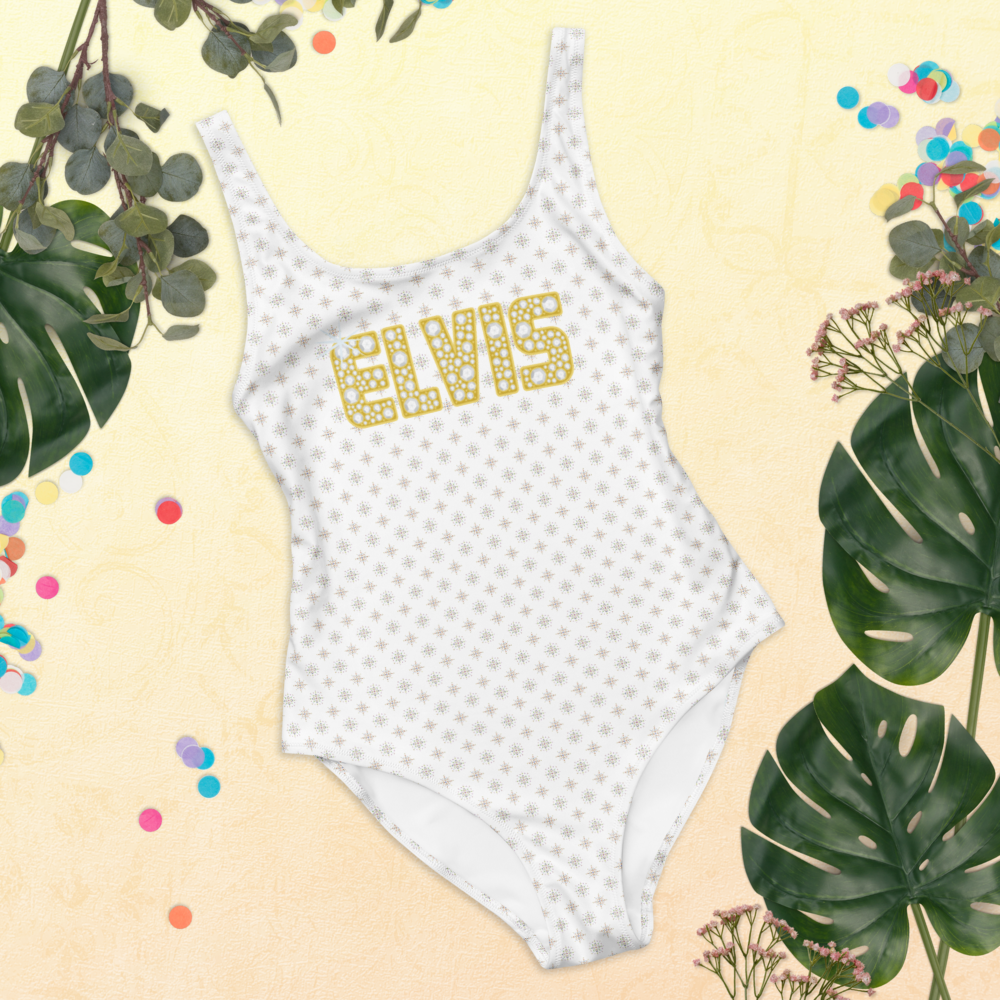 Elvis Gold Name One-Piece Swimsuit