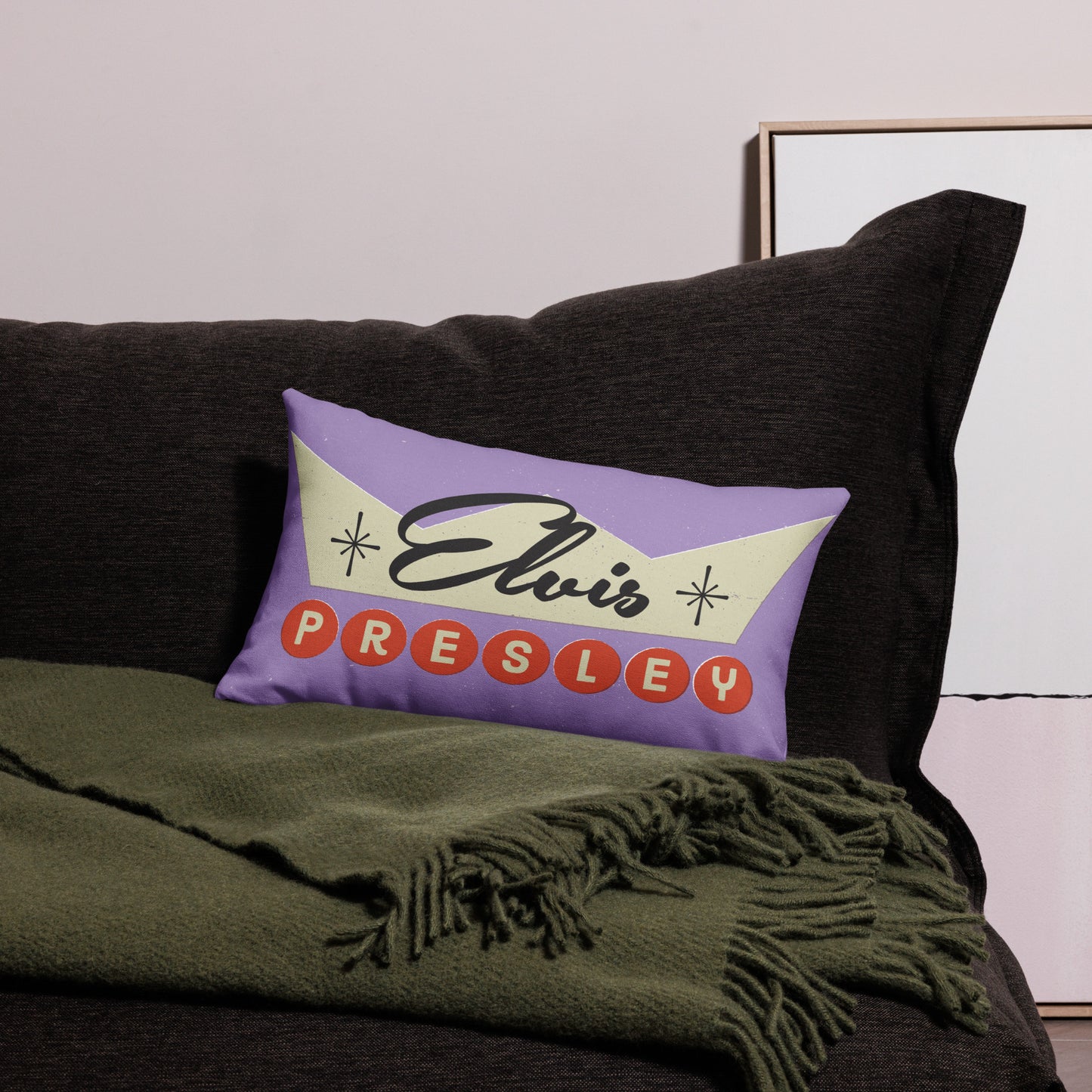 Elvis Rock 'N' Roll Crown Throw Pillow – Shop Elvis Exclusive