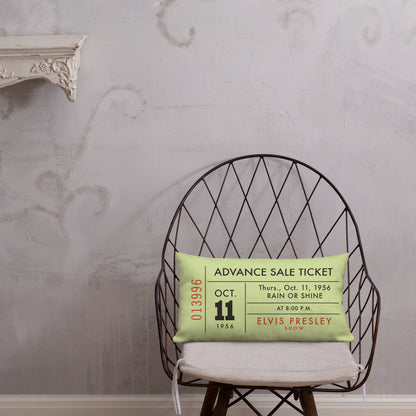 Elvis Cotton Bowl 1956 Ticket Pillow