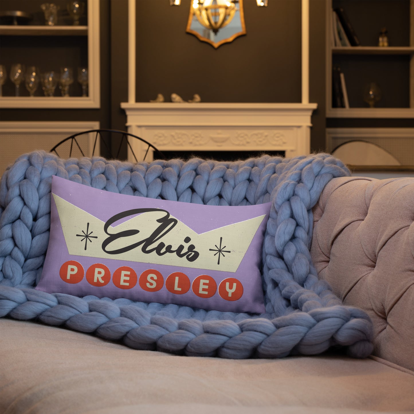 Elvis Rock 'N' Roll Crown Throw Pillow – Shop Elvis Exclusive