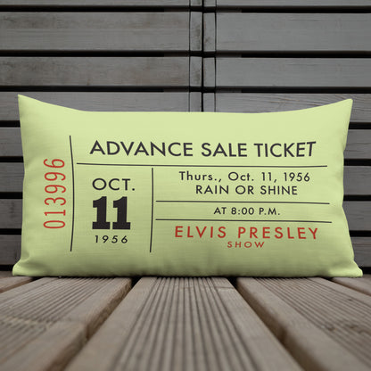 Elvis Cotton Bowl 1956 Ticket Pillow