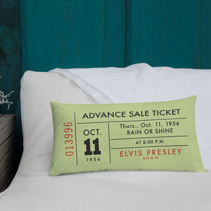 Elvis Cotton Bowl 1956 Ticket Pillow