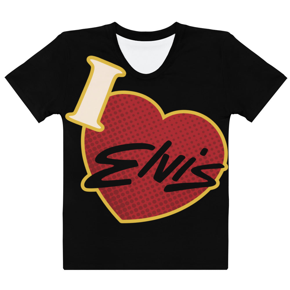 I Love Elvis All-Over Print Women's T-Shirt – Shop Elvis Exclusive