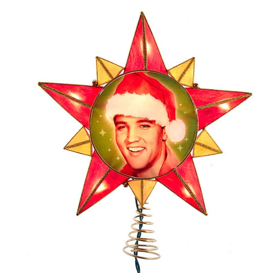 Elvis Lighted Star Treetop