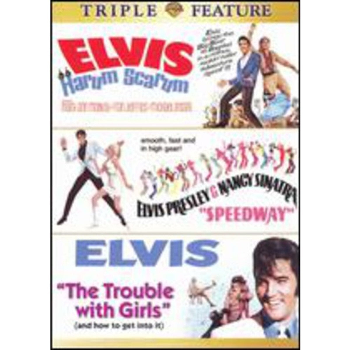 Harum Scarum / Speedway / The Trouble With Girls (And How to Get Into It) DVD