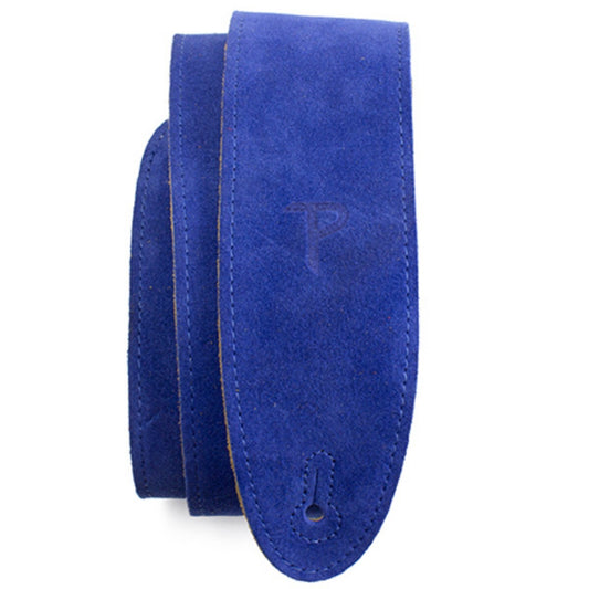 Elvis Inspired Blue Suede Guitar Strap