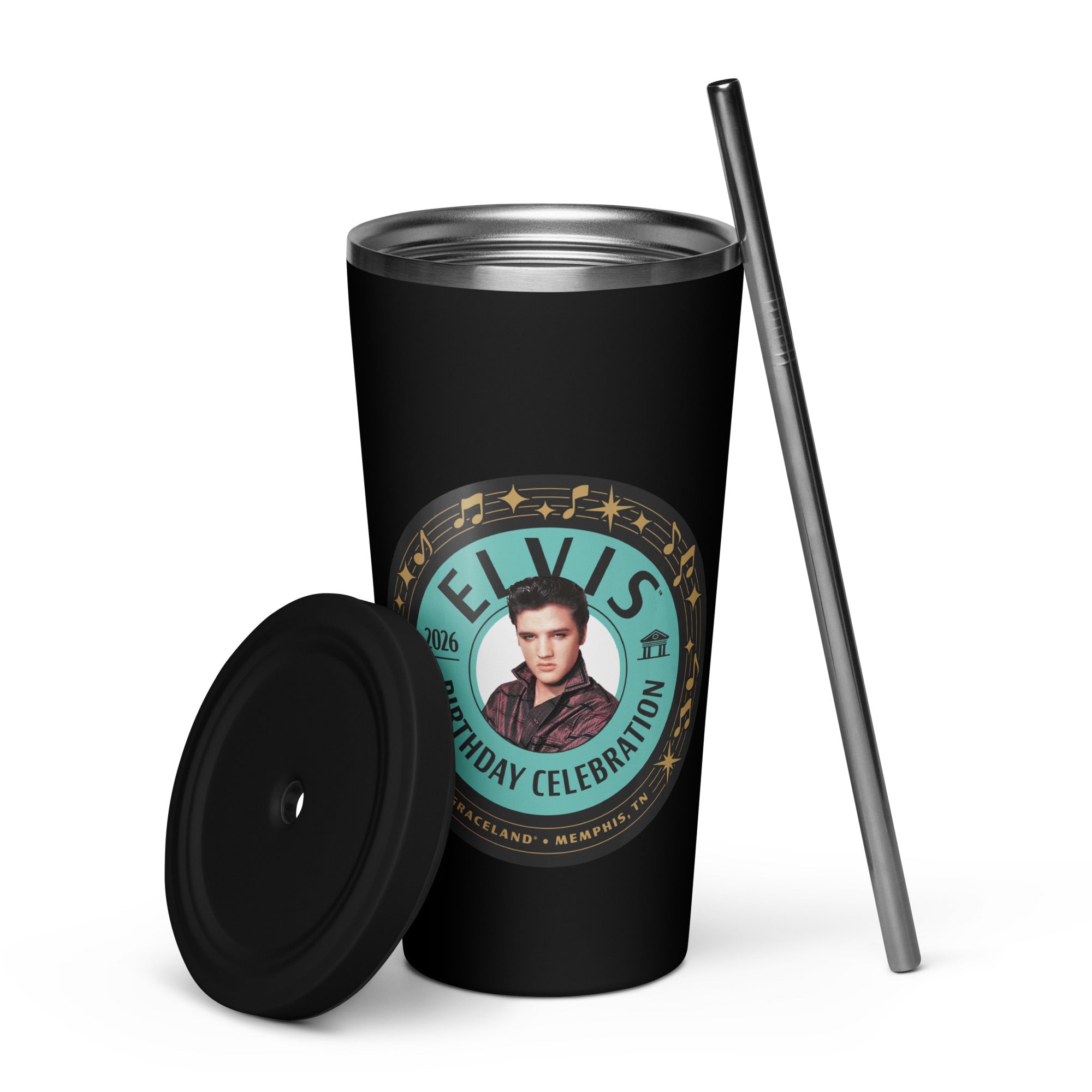 Elvis Presley 91st Birthday 20oz Insulated Tumbler – Shop Elvis
