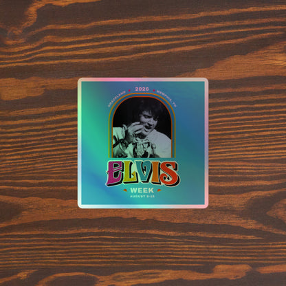 Elvis Week 2026 Holographic Sticker — Shop Elvis Exclusive